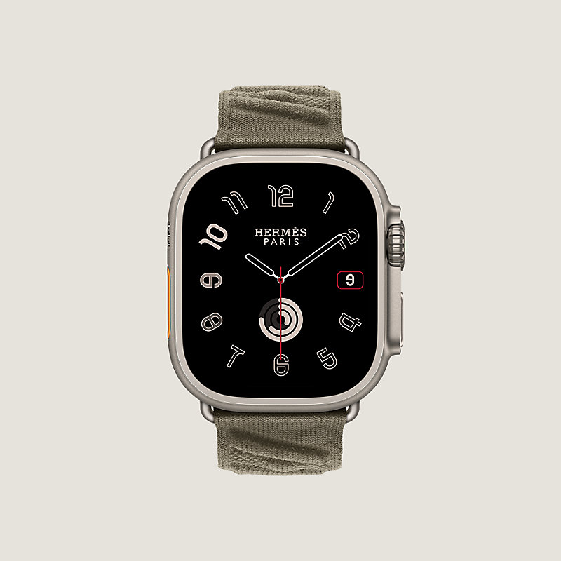 Armband Apple Watch Hermès Ultra Single Tour 49 mm En Mer | Hermès